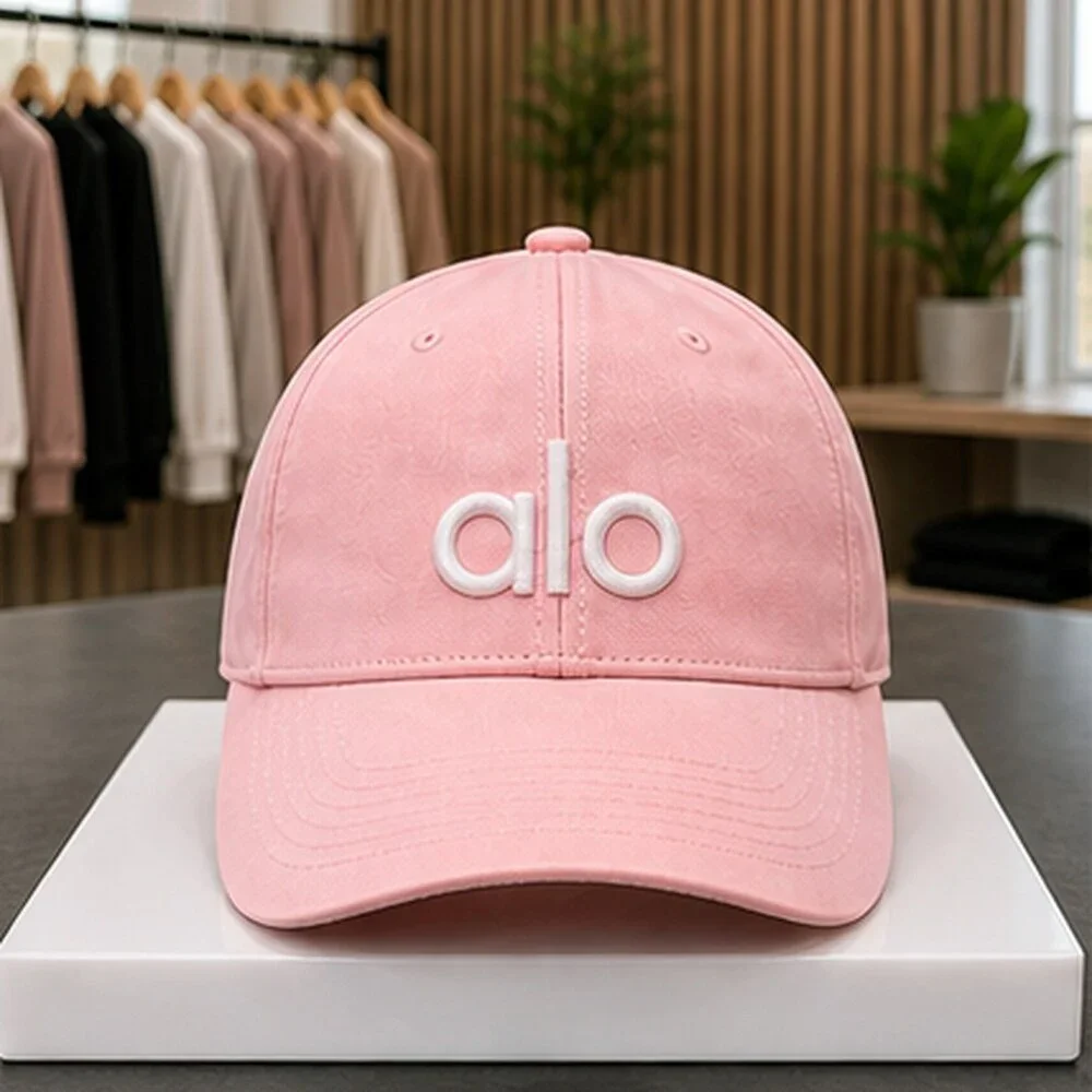 ALO Yoga Pink Gym Baseball Cap Hat Activewear